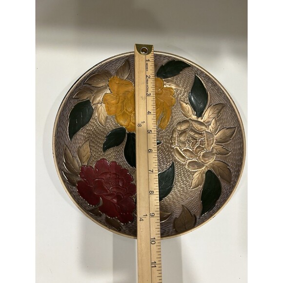 Vintage Plastic Floral Pattern Serving Bowl, Platter Nasco, Japan - Picture 7 of 9